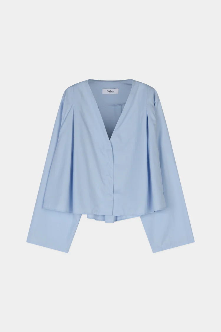 StyleIn Jaylene Shirt in Light Blue