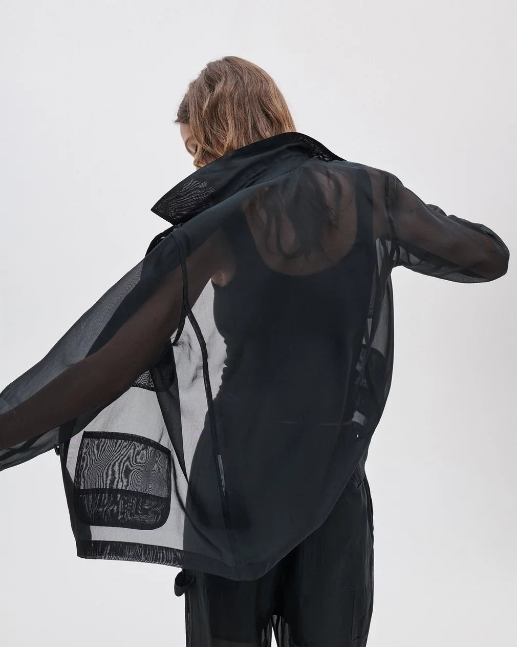 Rag & Bone Jolene Organza Jacket - Black