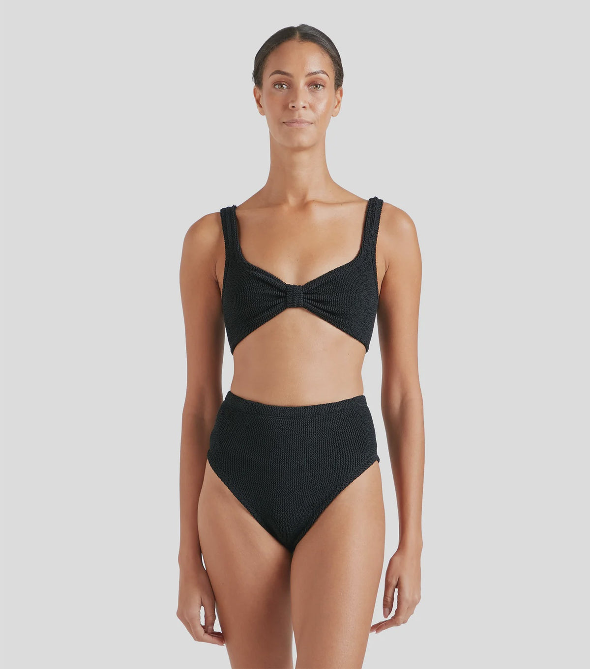 HUNZA G Judy Bikini in Black