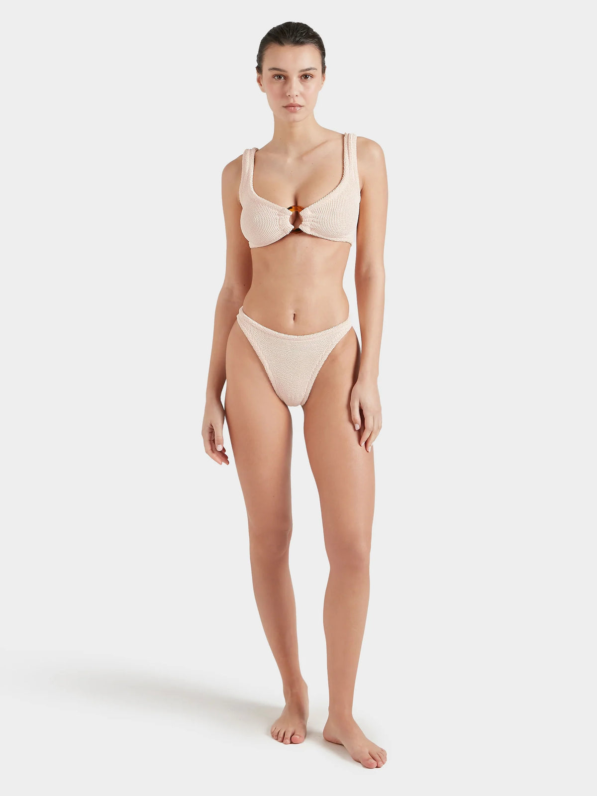 HUNZA G Julia Bikini in Blush
