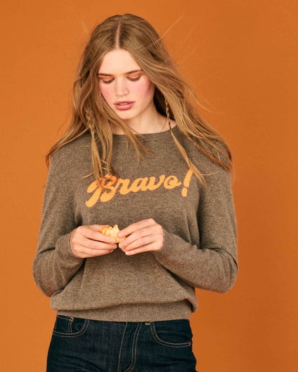 Jumper 1234 Bravo Crew - St Kilda, Sunshine Orange