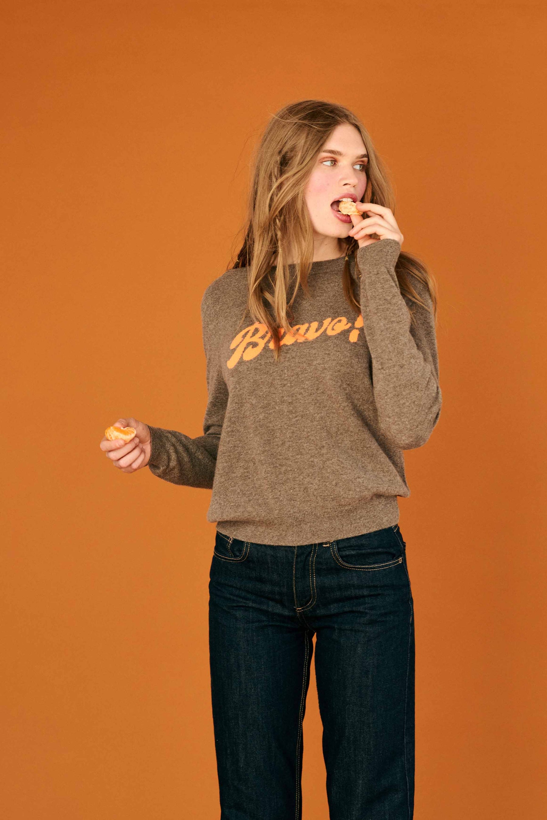 Jumper 1234 Bravo Crew - St Kilda, Sunshine Orange