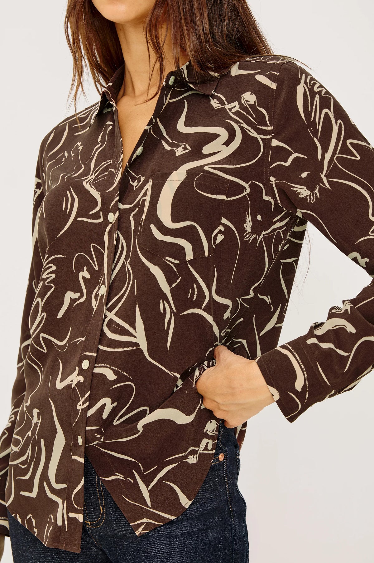 Rails Kate Shirt in Brown Colt