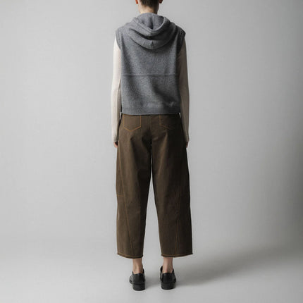 Emin + Paul Hood Zip Up in Charcoal