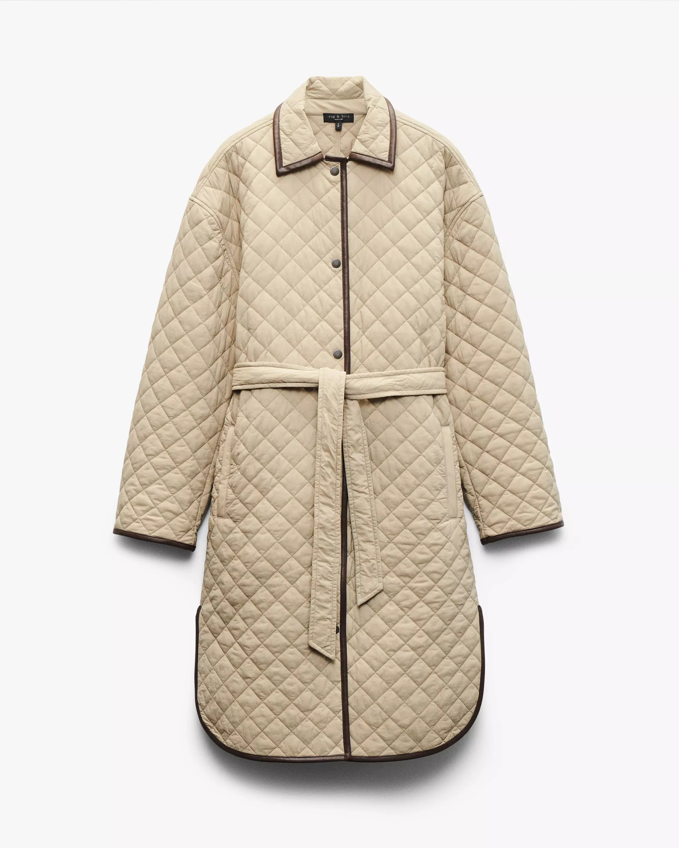 Rag & Bone Kelly Quilted Jacket in Tan
