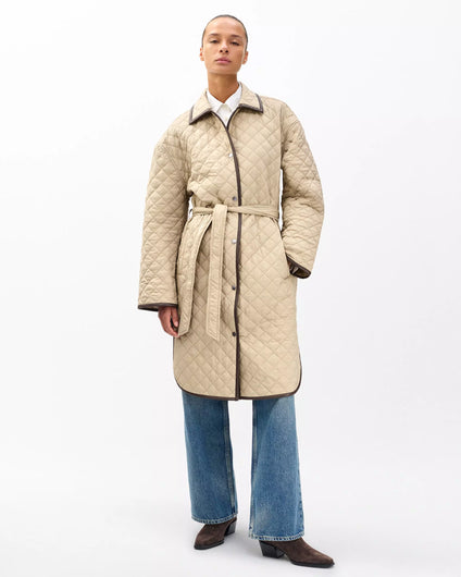 Rag & Bone Kelly Quilted Jacket in Tan