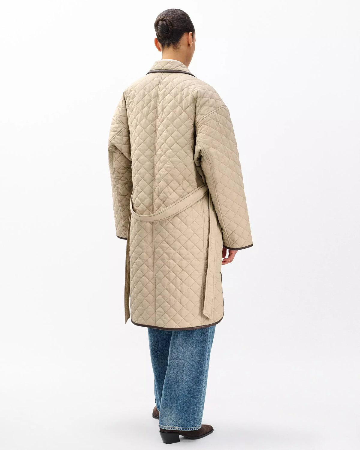 Rag & Bone Kelly Quilted Jacket in Tan