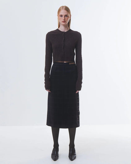 Emin + Paul Button Up Cardi in Brown