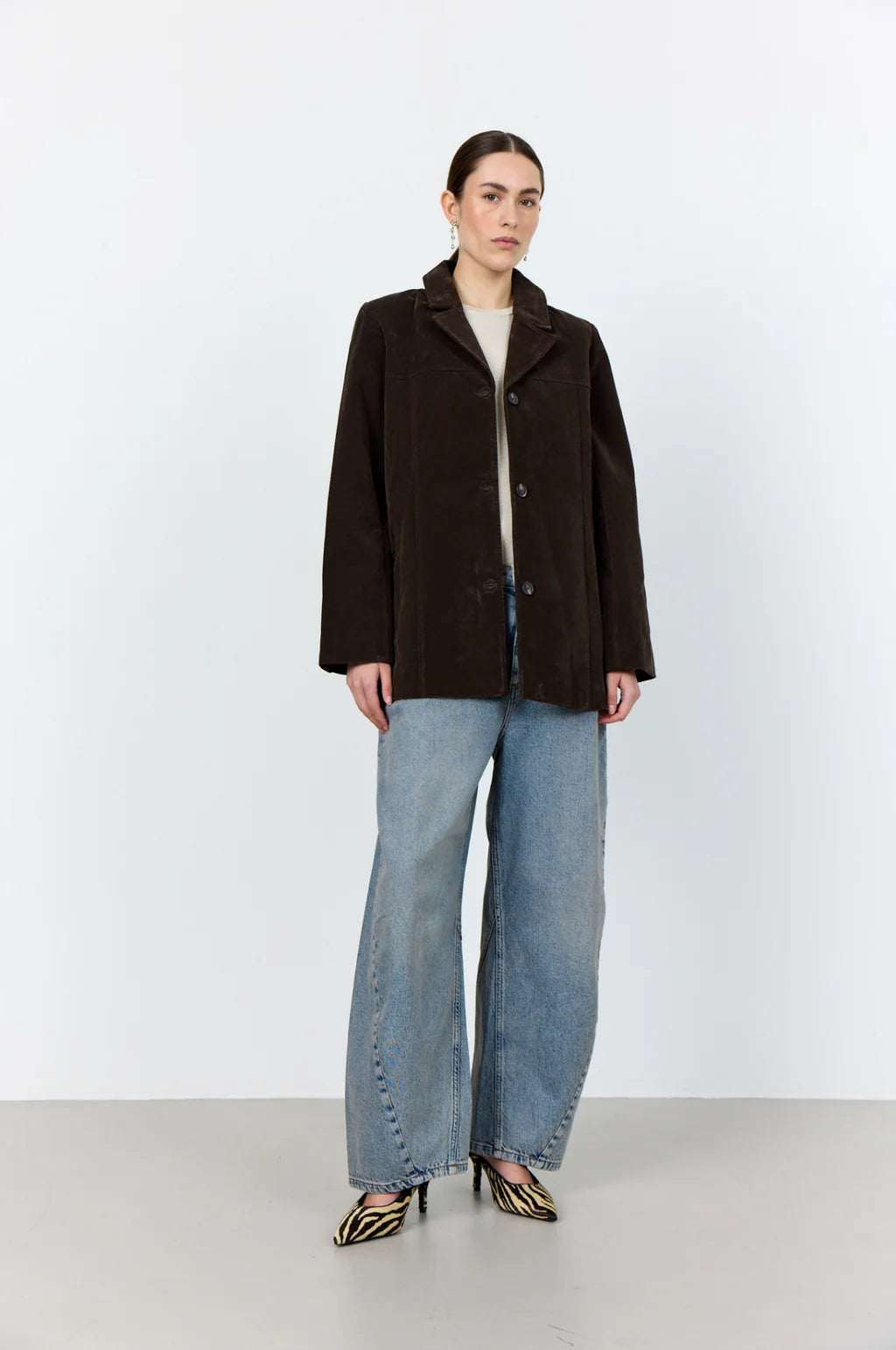 Levete Room Nioba Jacket in Coffee