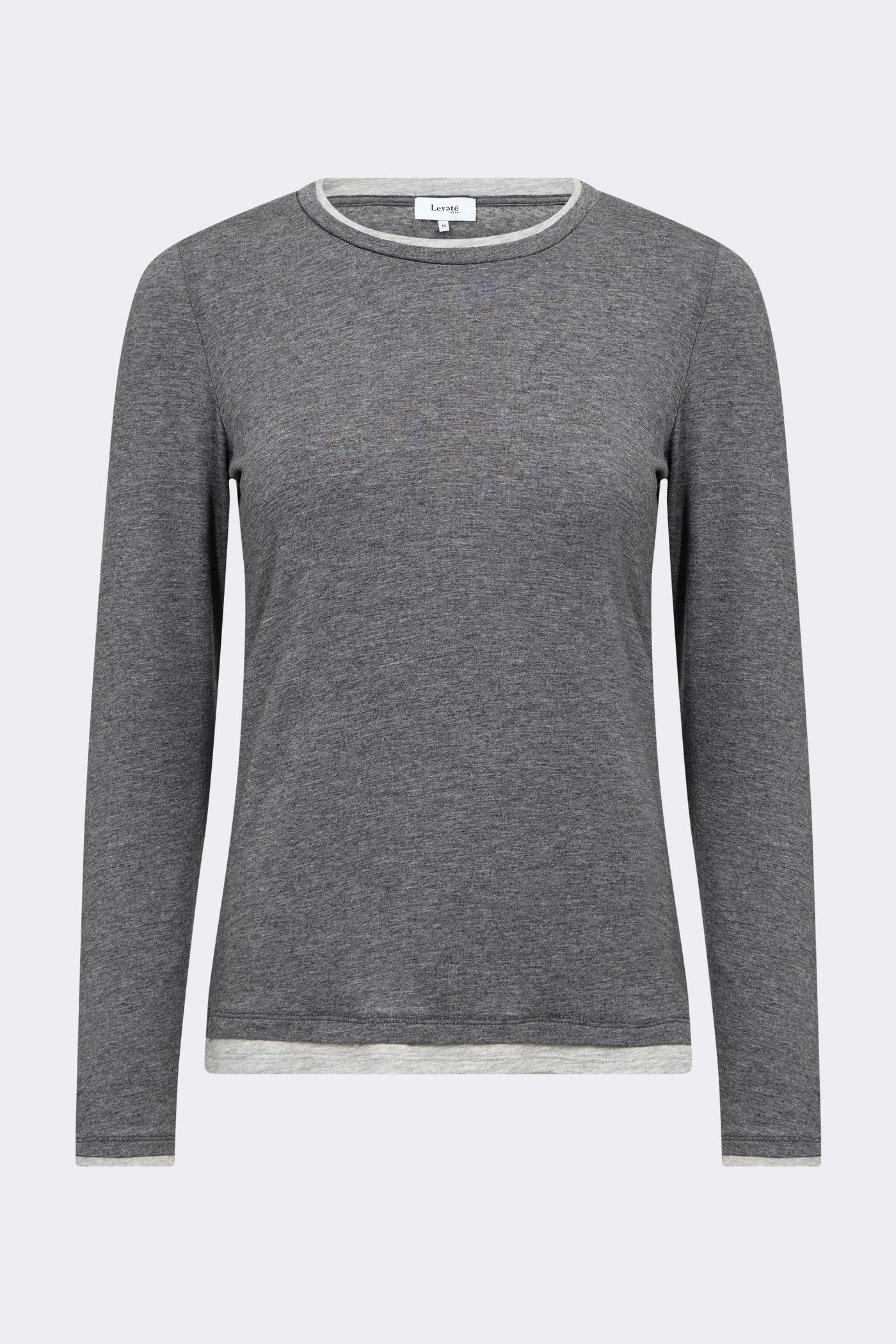 Levete Room Jospehine Double Layer LS Top - Grey