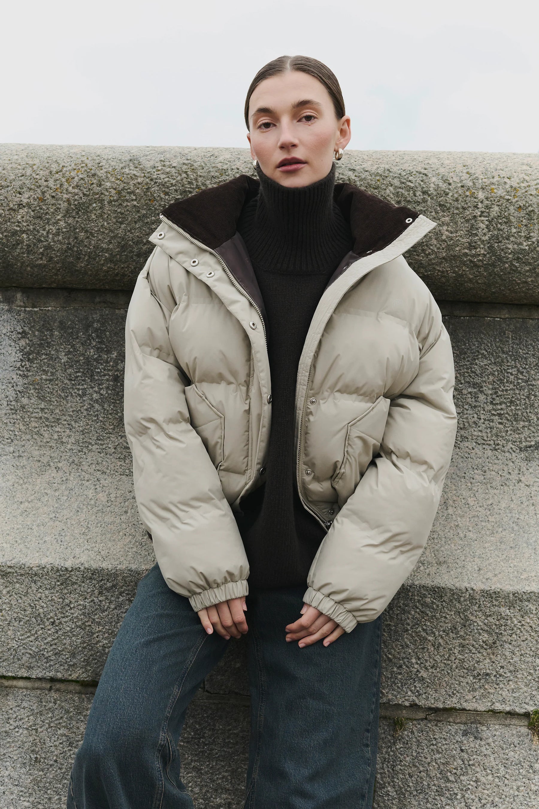 Levete Room Mona Short Puffa - Off White