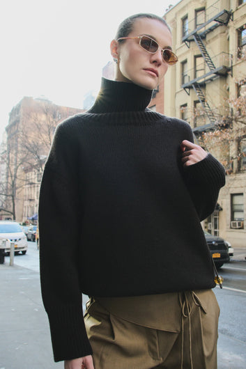 Levete Room Perle Roll Knit - Dark Brown