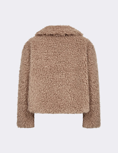 Levete Room Siggy Shaggy Jacket - Light Brown