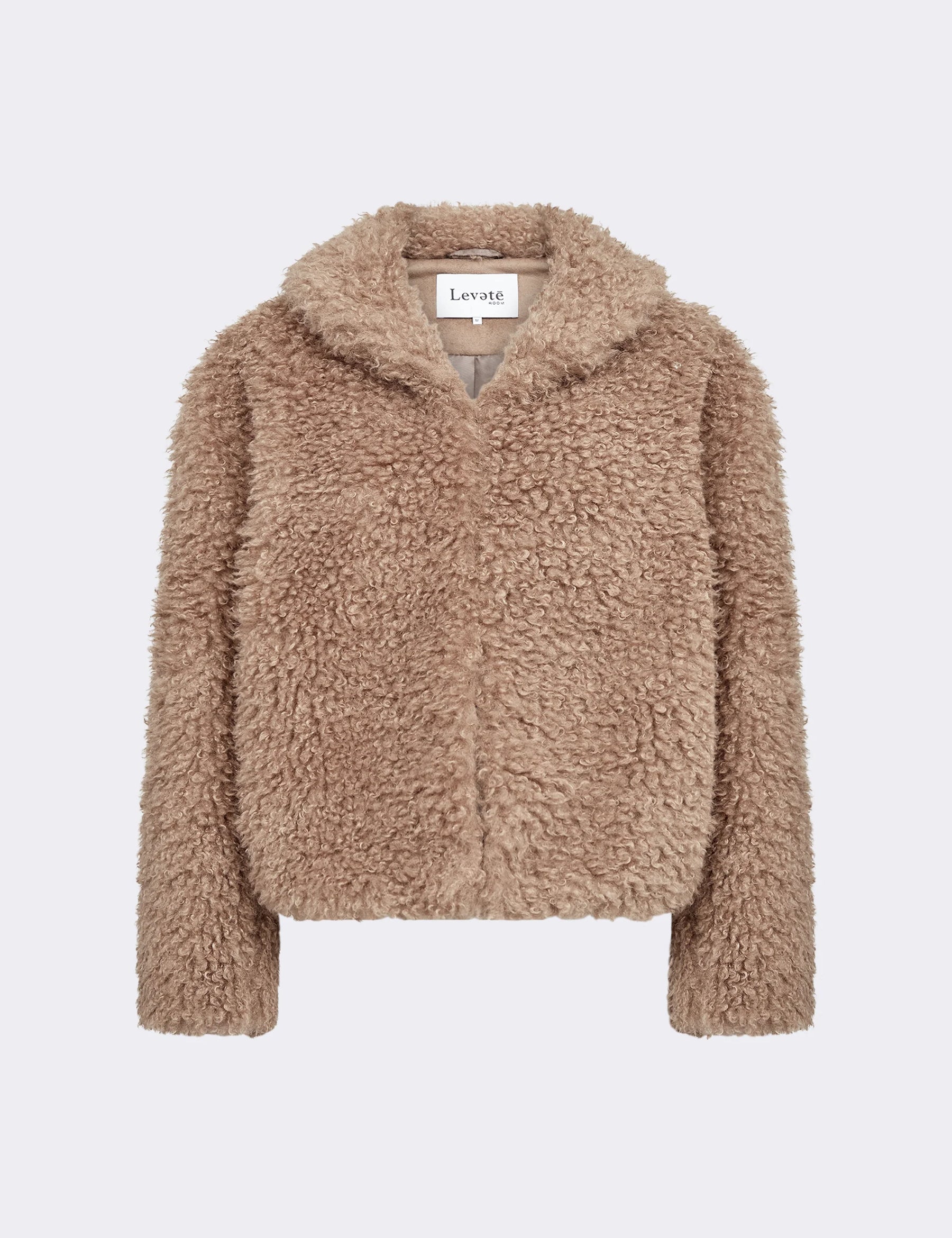 Levete Room Siggy Shaggy Jacket - Light Brown