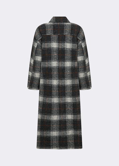 Levete Room Tom Check Coat - Grey