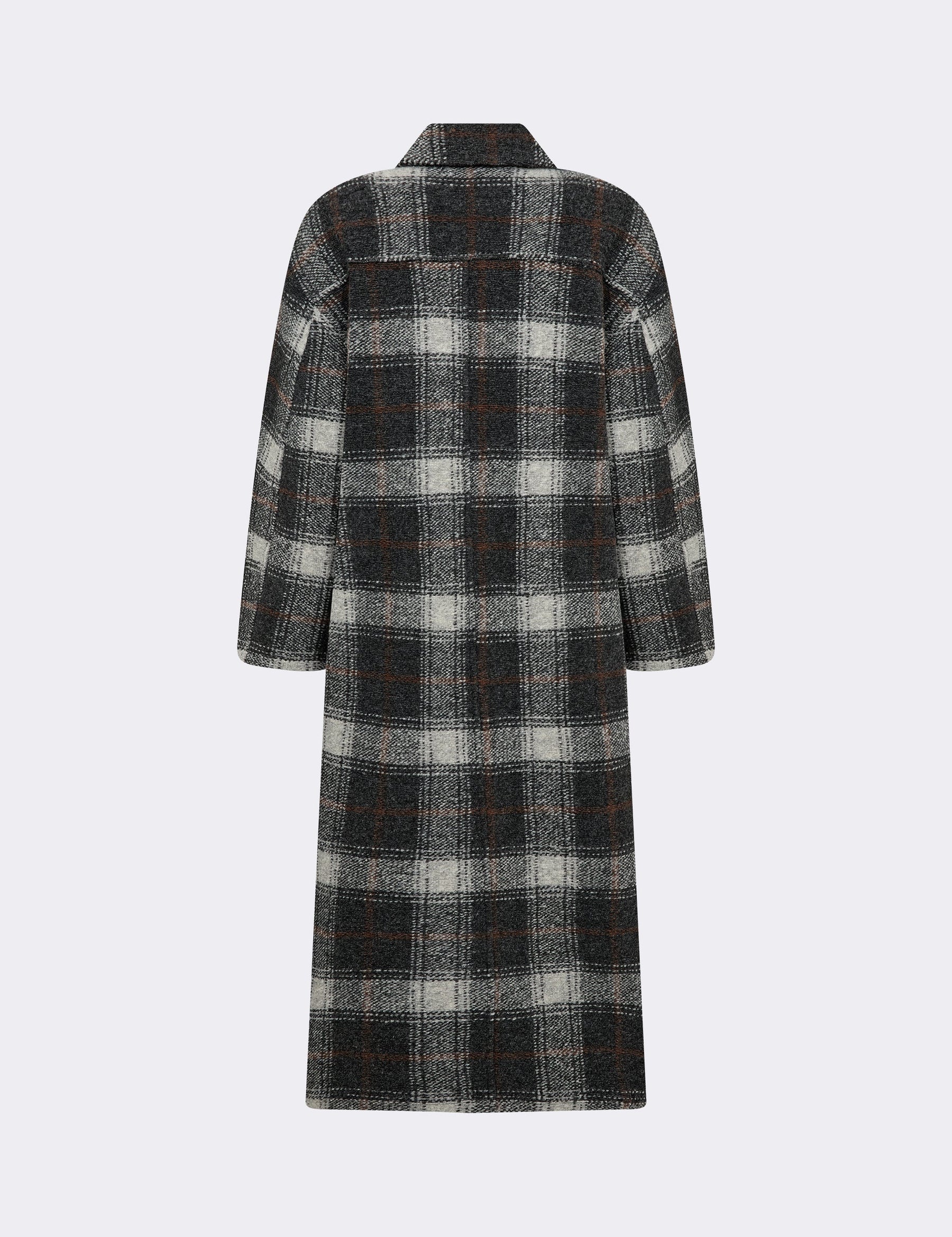 Levete Room Tom Check Coat - Grey