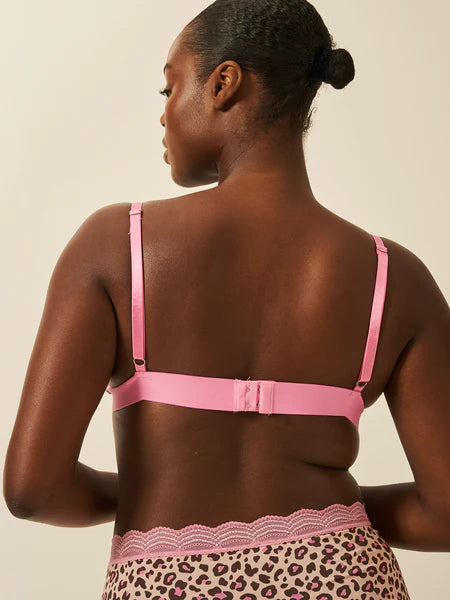 Stripe & Stare Lace Bralette in Liquorice Leopard