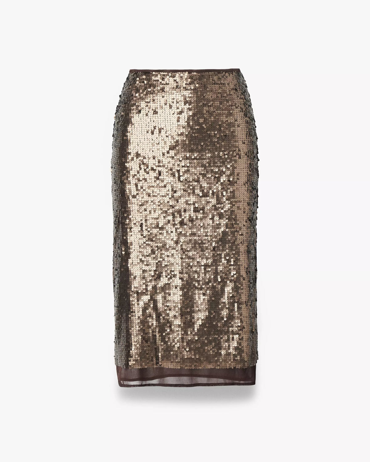 Rag & Bone Lucy Sequin Skirt in Coffee