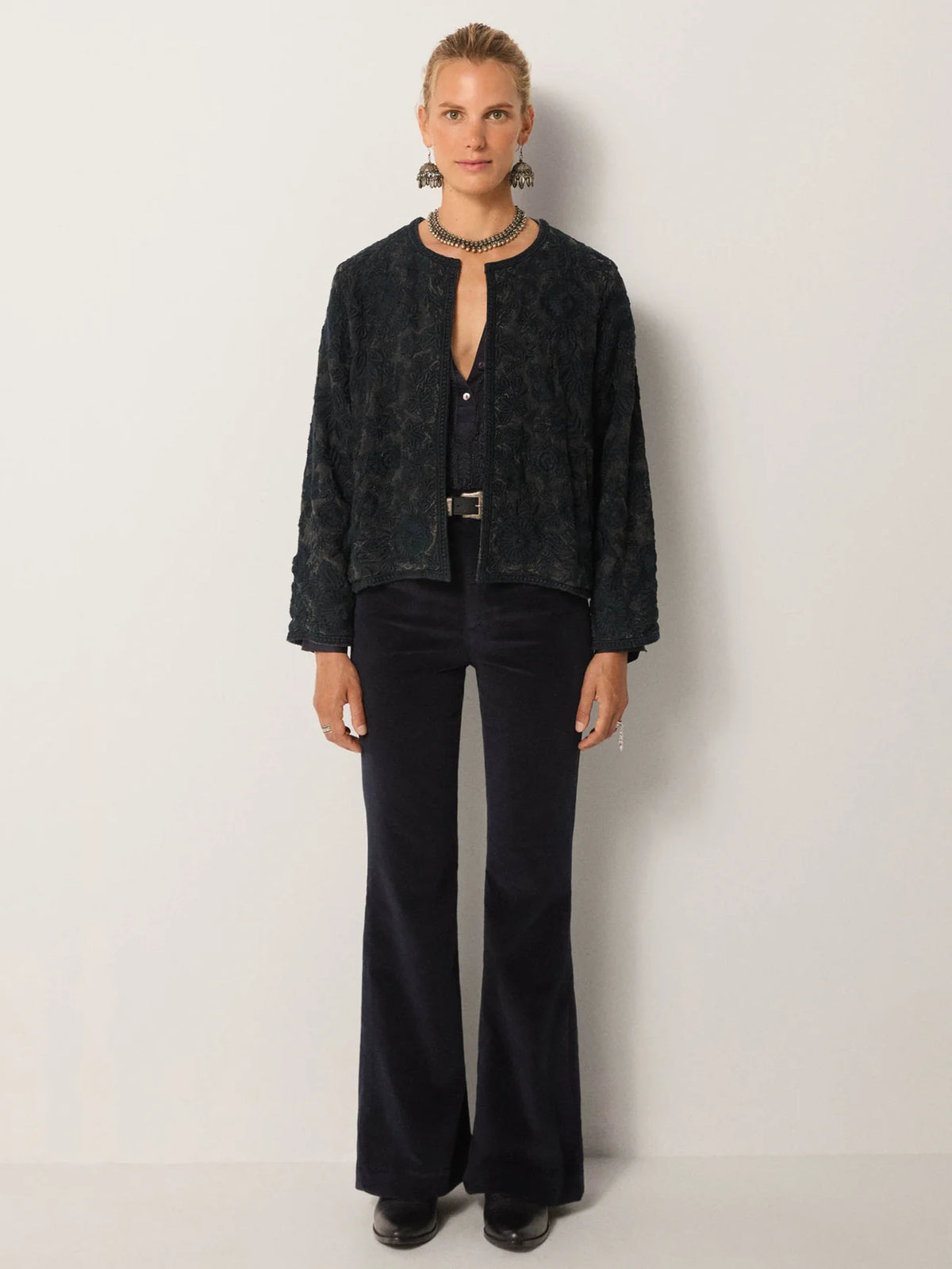 Maison Hotel Balani Jacket in Dark Blue
