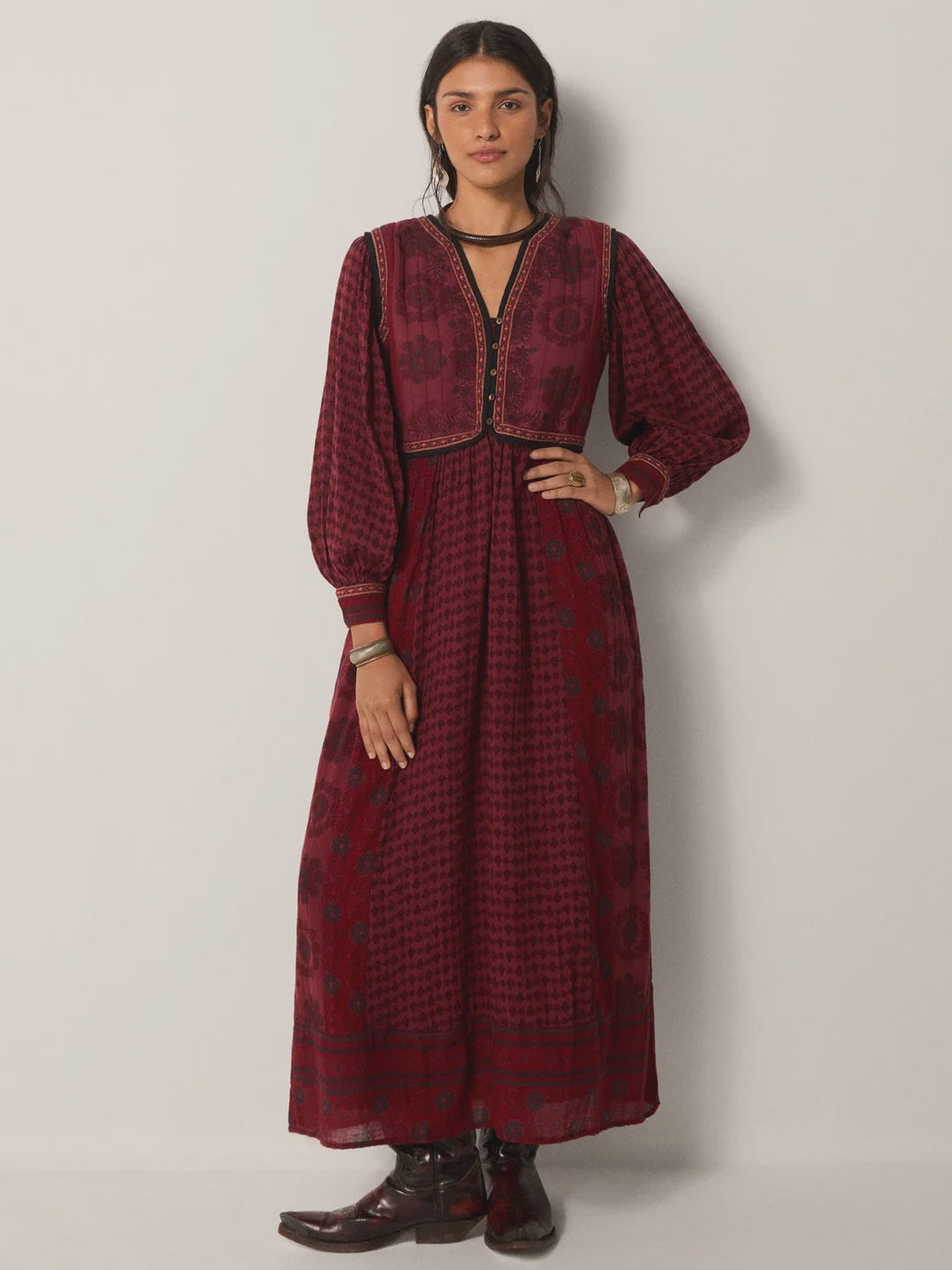 Maison Hotel Ginerva Dress in Bordeaux