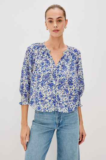 RAILS Mariah Top in Blue Margurite