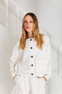 You added <b><u>BONTE Marie Denim Jacket in Ecru</u></b> to your cart.