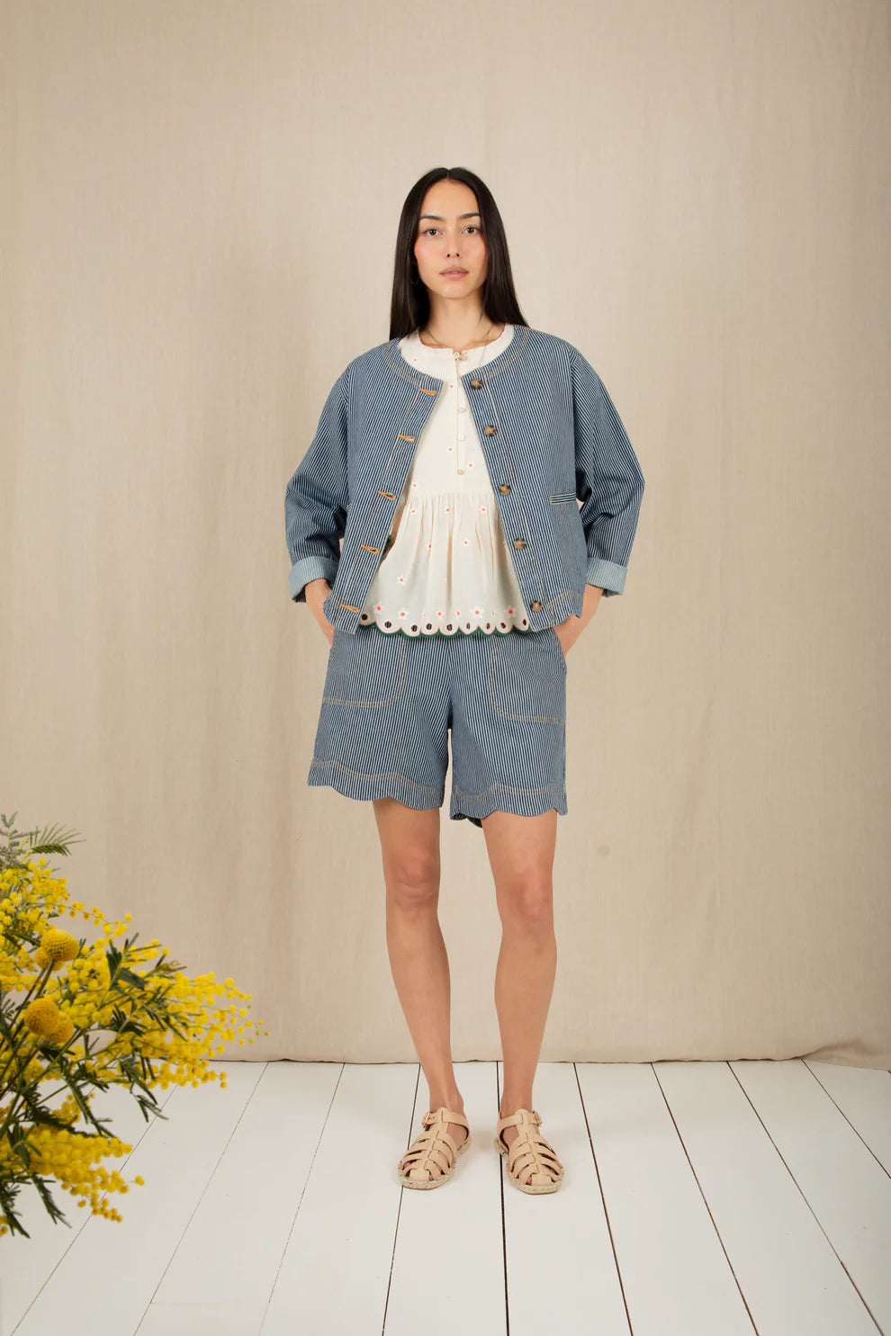 BONTE Marie Jacket in Ticking