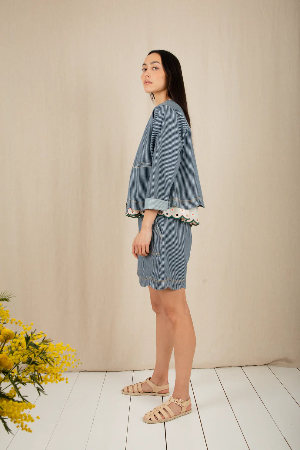 BONTE Marie Jacket in Ticking