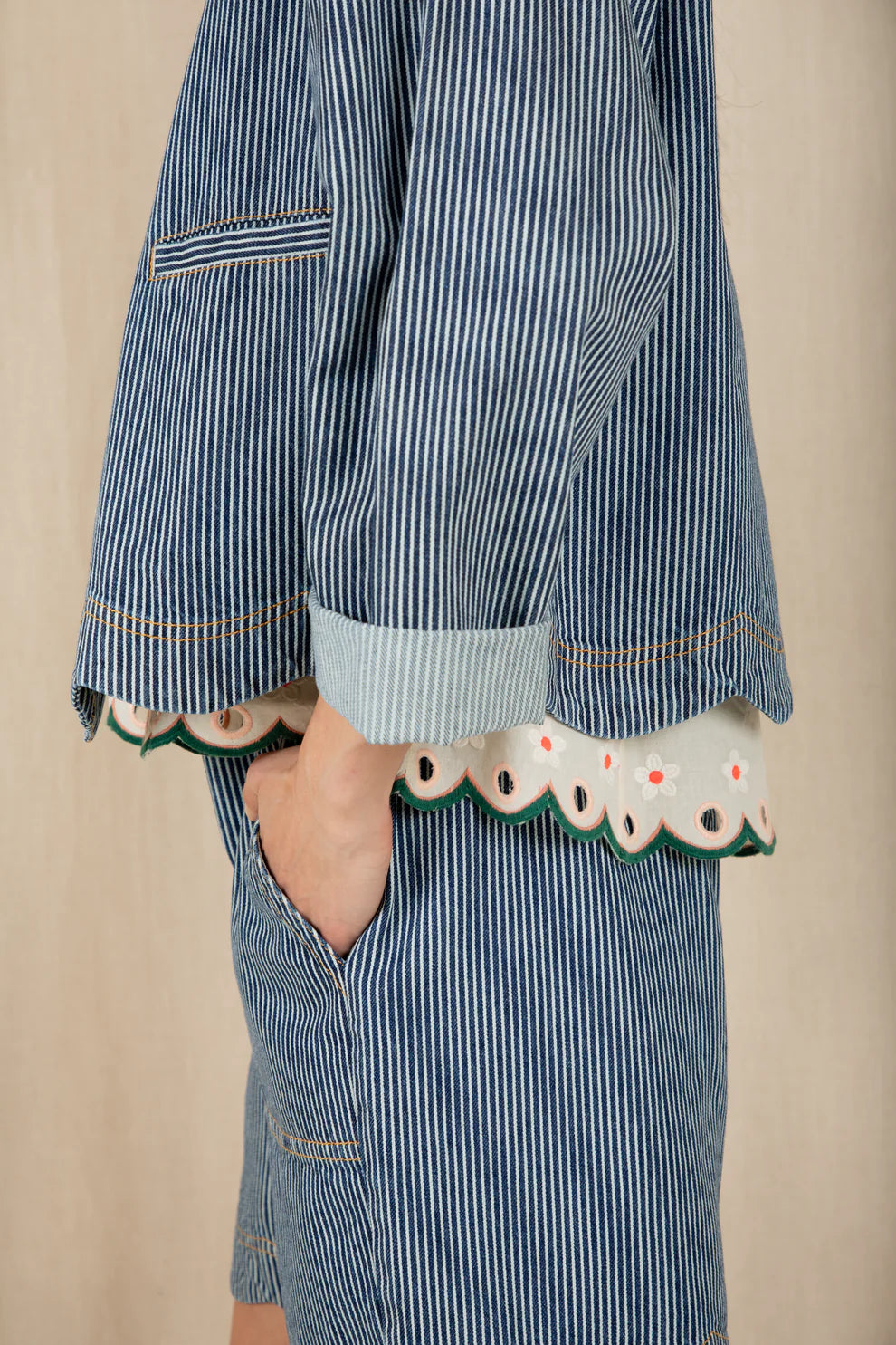 BONTE Marie Jacket in Ticking