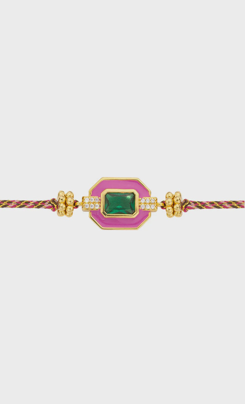 MYA BAY Art Deco Bracelet - Fuchsia