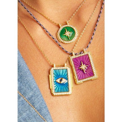 MYA BAY Round Diwali Necklace in Green