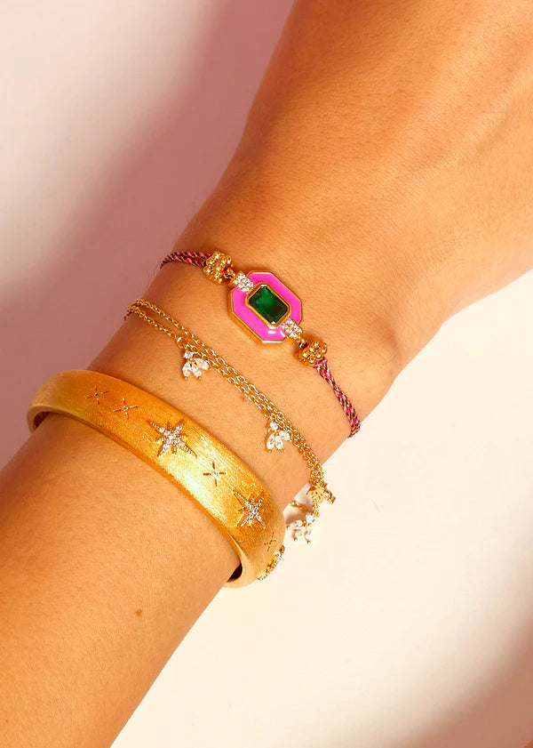 MYA BAY Art Deco Bracelet - Fuchsia