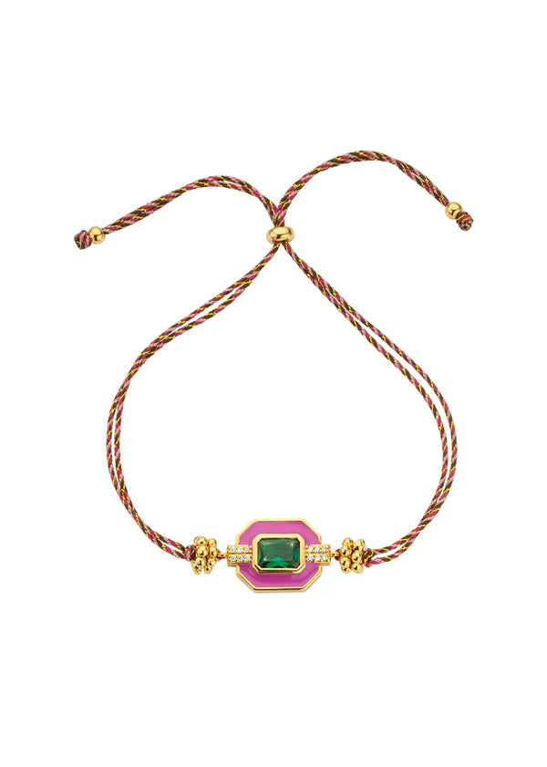 MYA BAY Art Deco Bracelet - Fuchsia