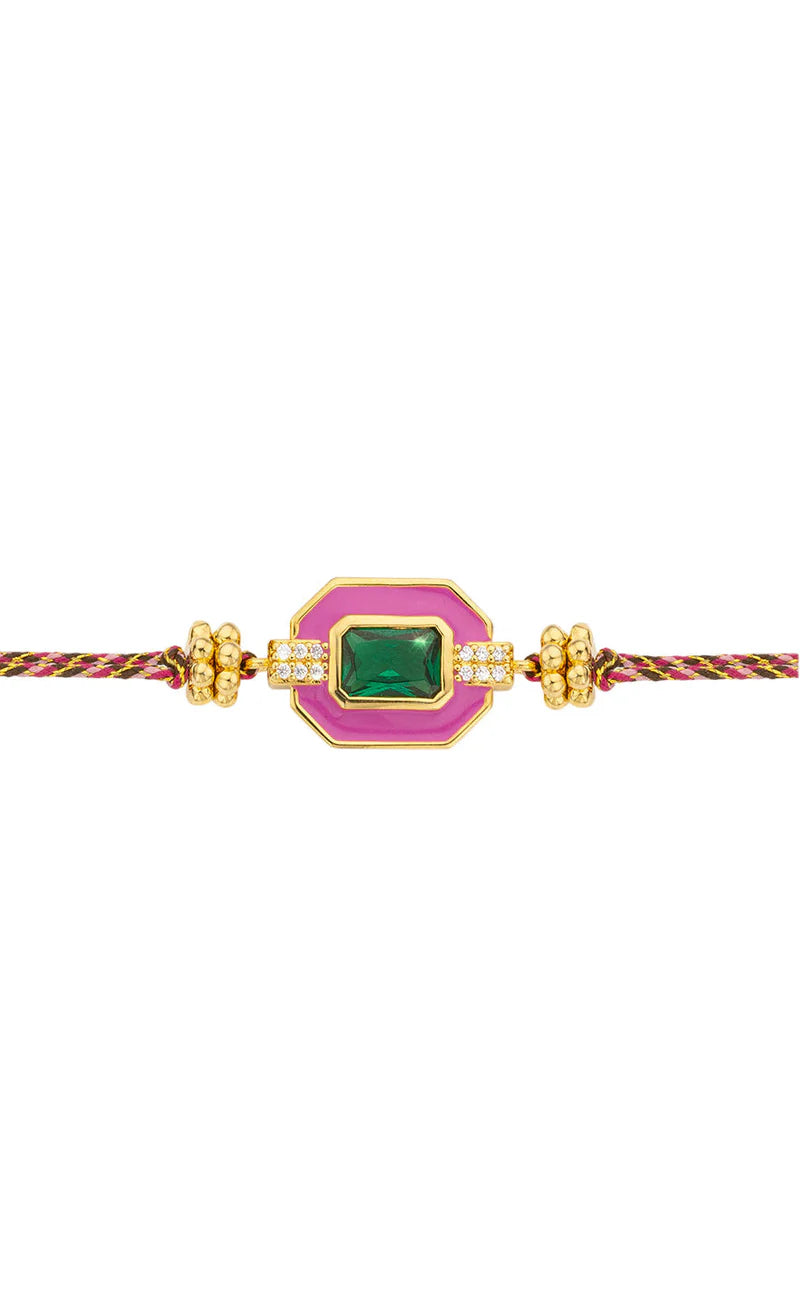 MYA BAY Art Deco Bracelet - Fuchsia