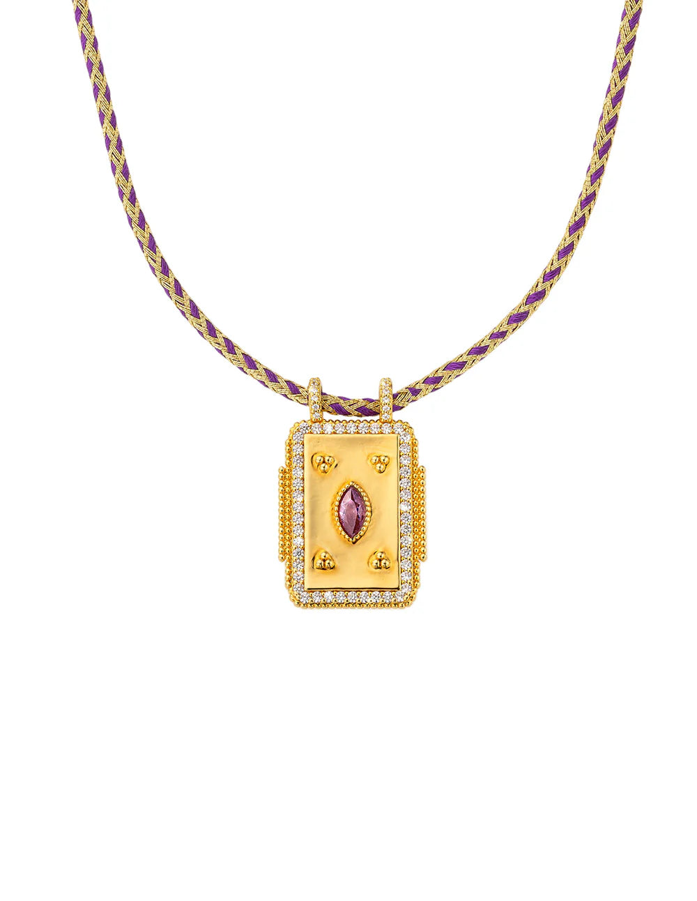 MYA BAY Mystic Twice Boheme Necklace - Purple