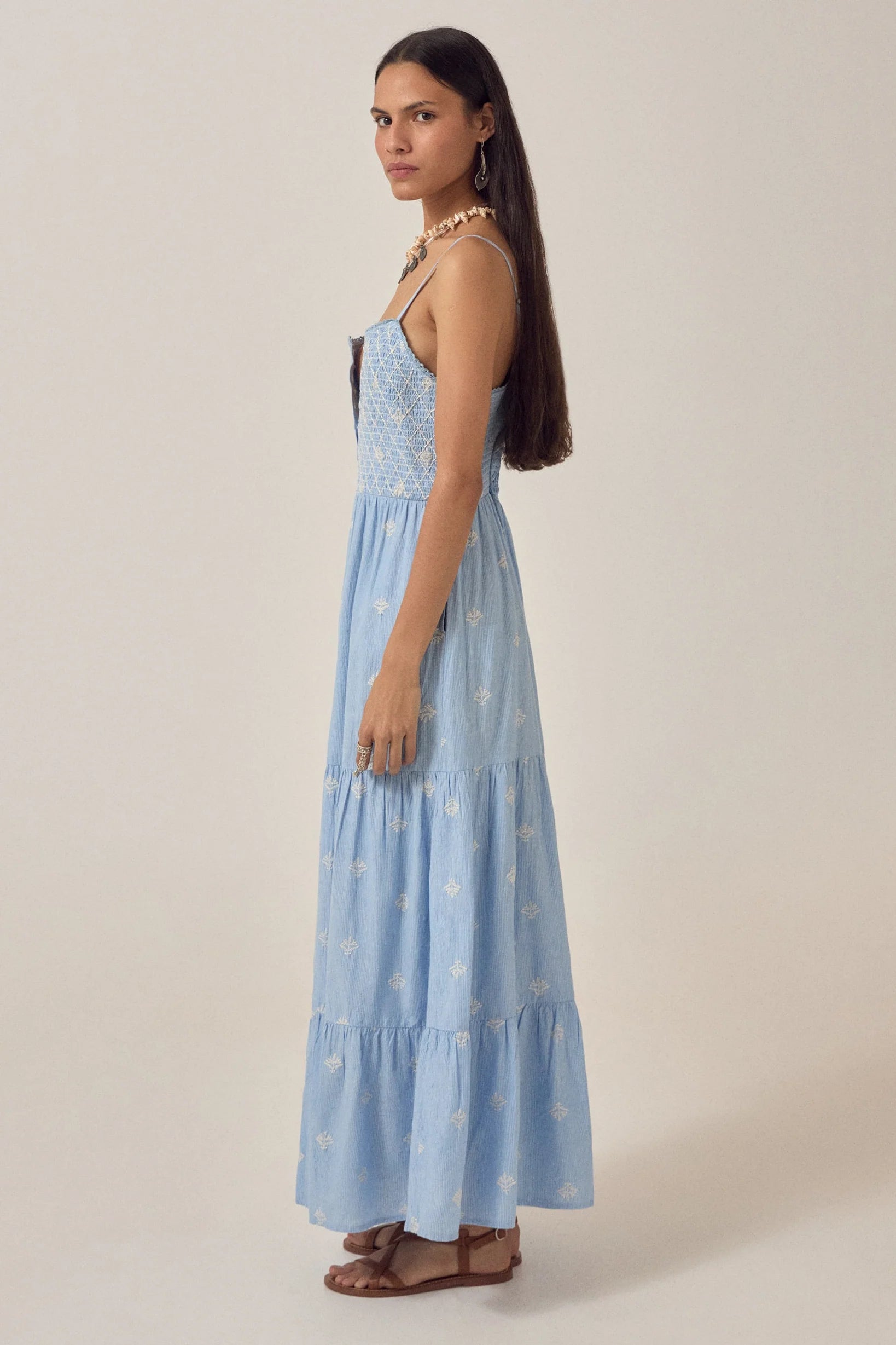 Maison Hotel Etta Sunny Dress in Sky Blue