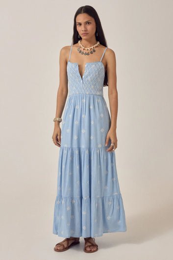 Maison Hotel Etta Sunny Dress in Sky Blue