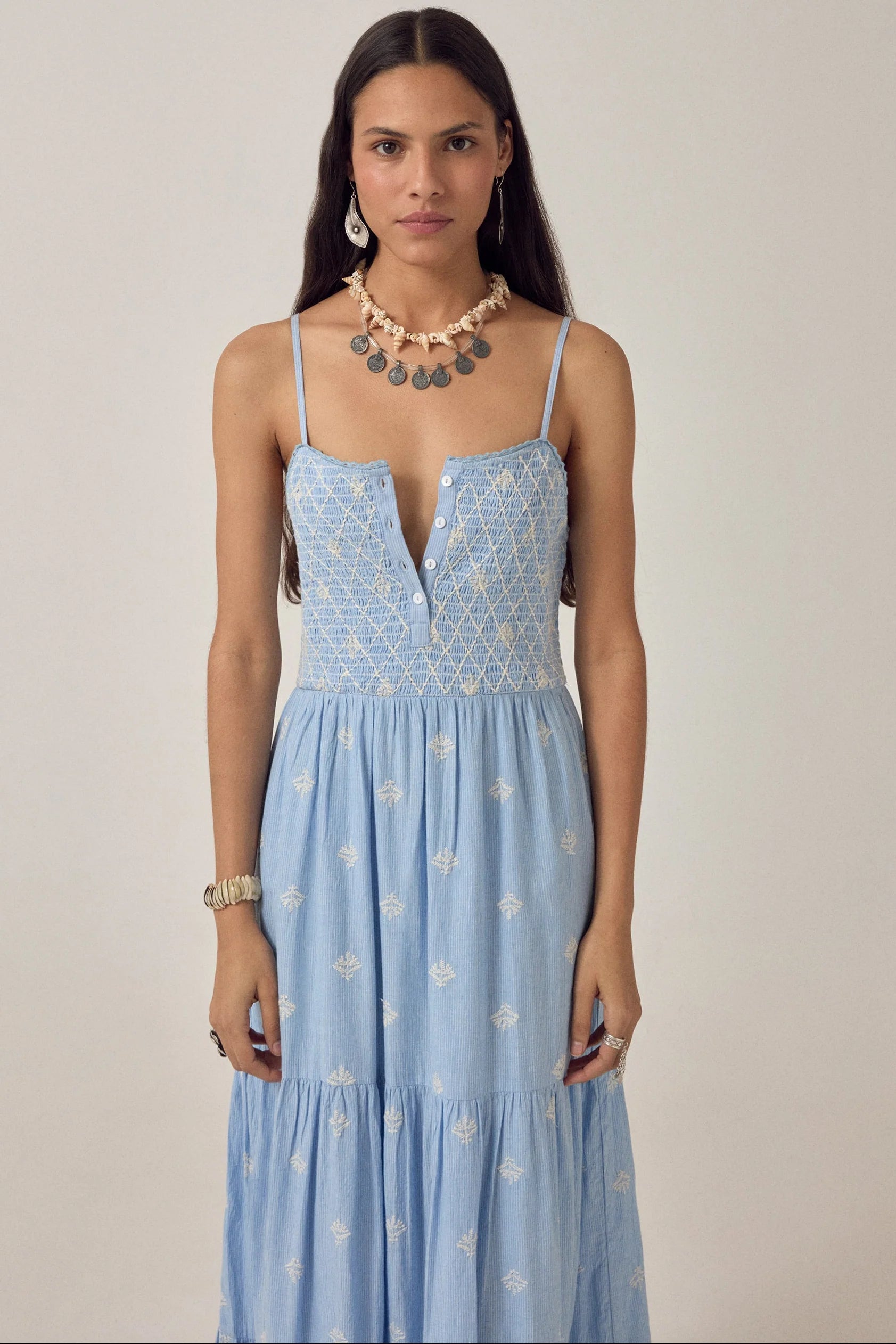 Maison Hotel Etta Sunny Dress in Sky Blue