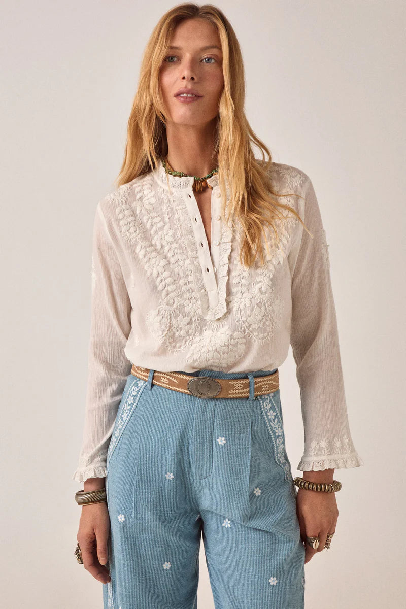 Maison Hotel Gabriela Bilbao Blouse in Off White