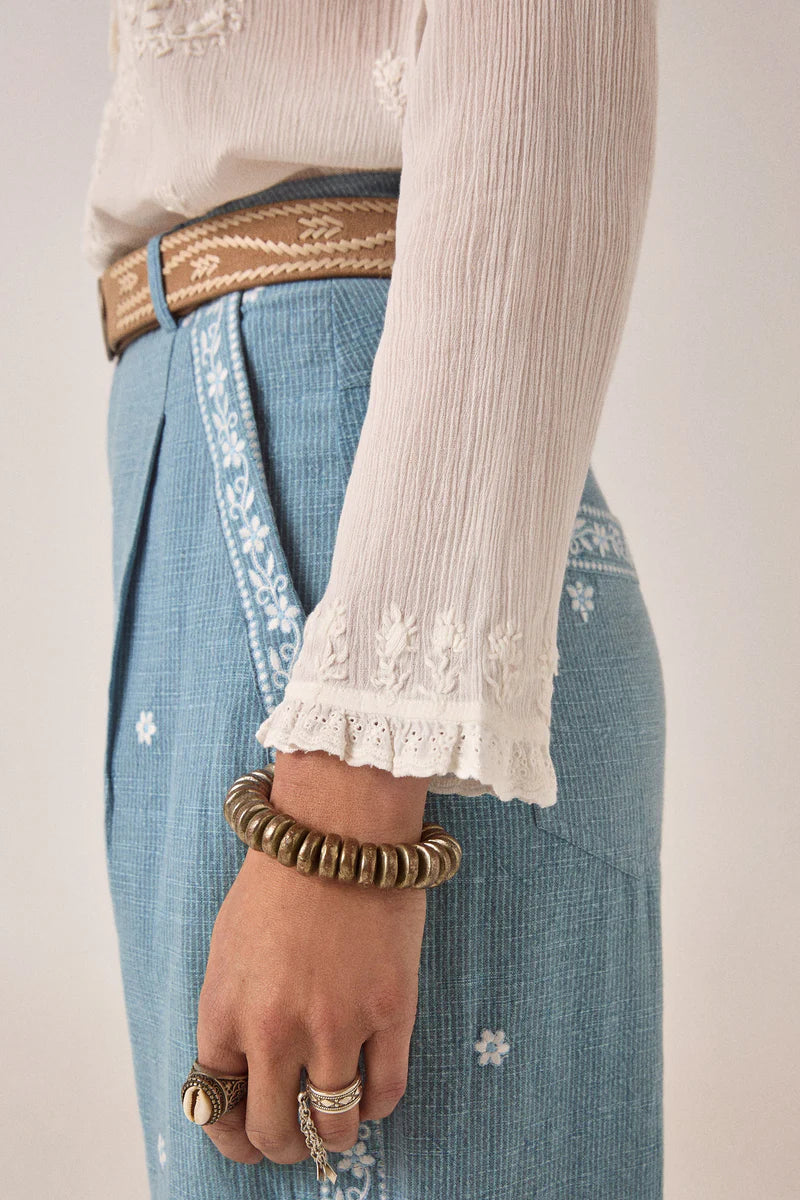 Maison Hotel Gabriela Bilbao Blouse in Off White