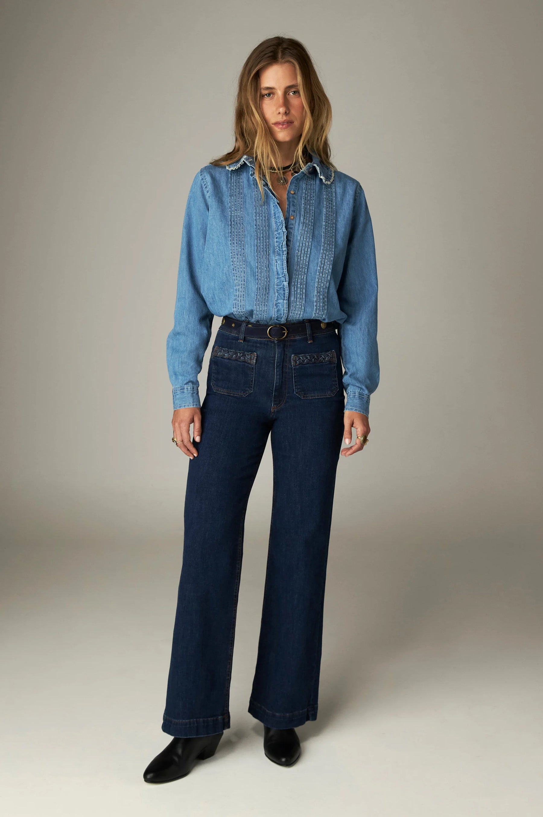 Maison Hotel Giulietta Pant - Blue Denim