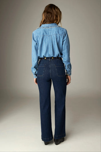 Maison Hotel Giulietta Pant - Blue Denim