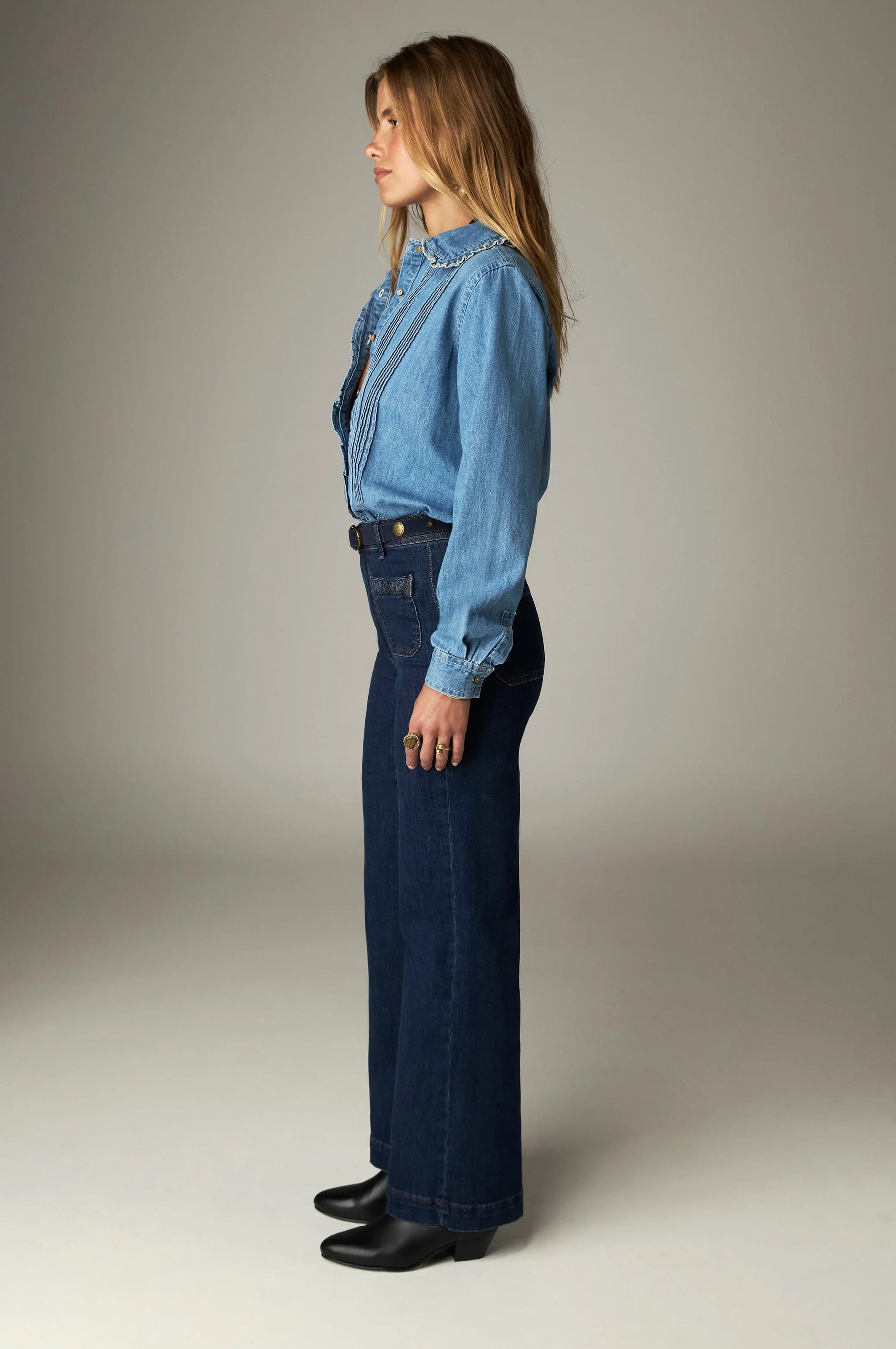 Maison Hotel Giulietta Pant - Blue Denim