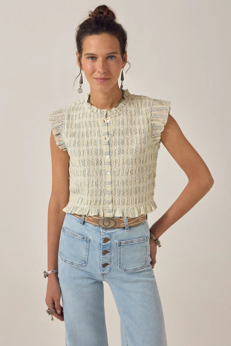 Maison Hotel Omaris Patmos SL Blouse in Cloud Thread
