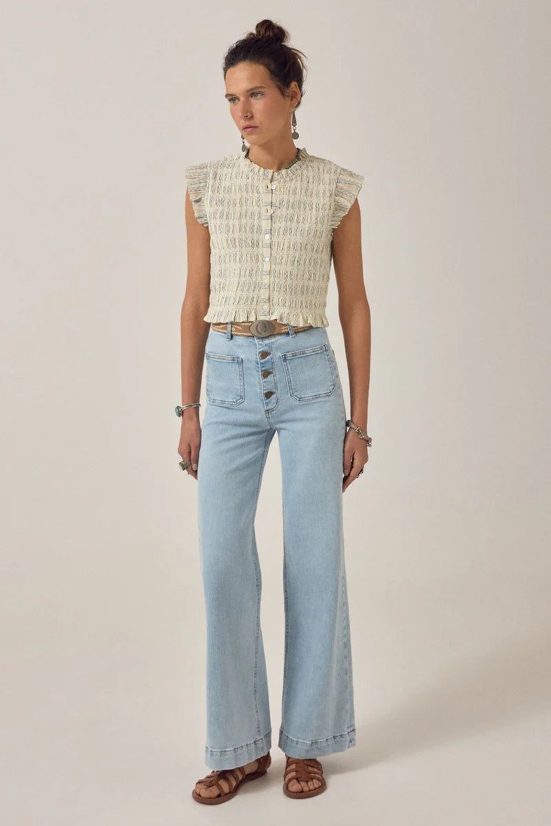 Maison Hotel Omaris Patmos SL Blouse in Cloud Thread