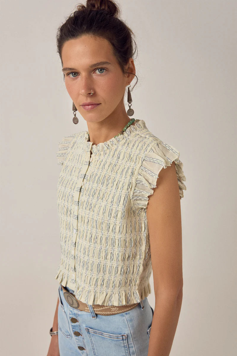 Maison Hotel Omaris Patmos SL Blouse in Cloud Thread