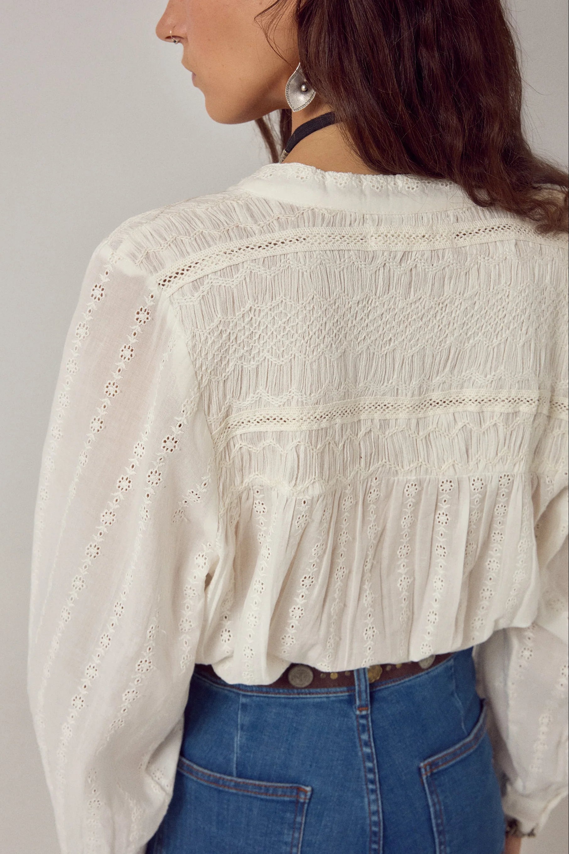 Maison Hotel Paoli Sapore Di Sale Blouse in Blanco
