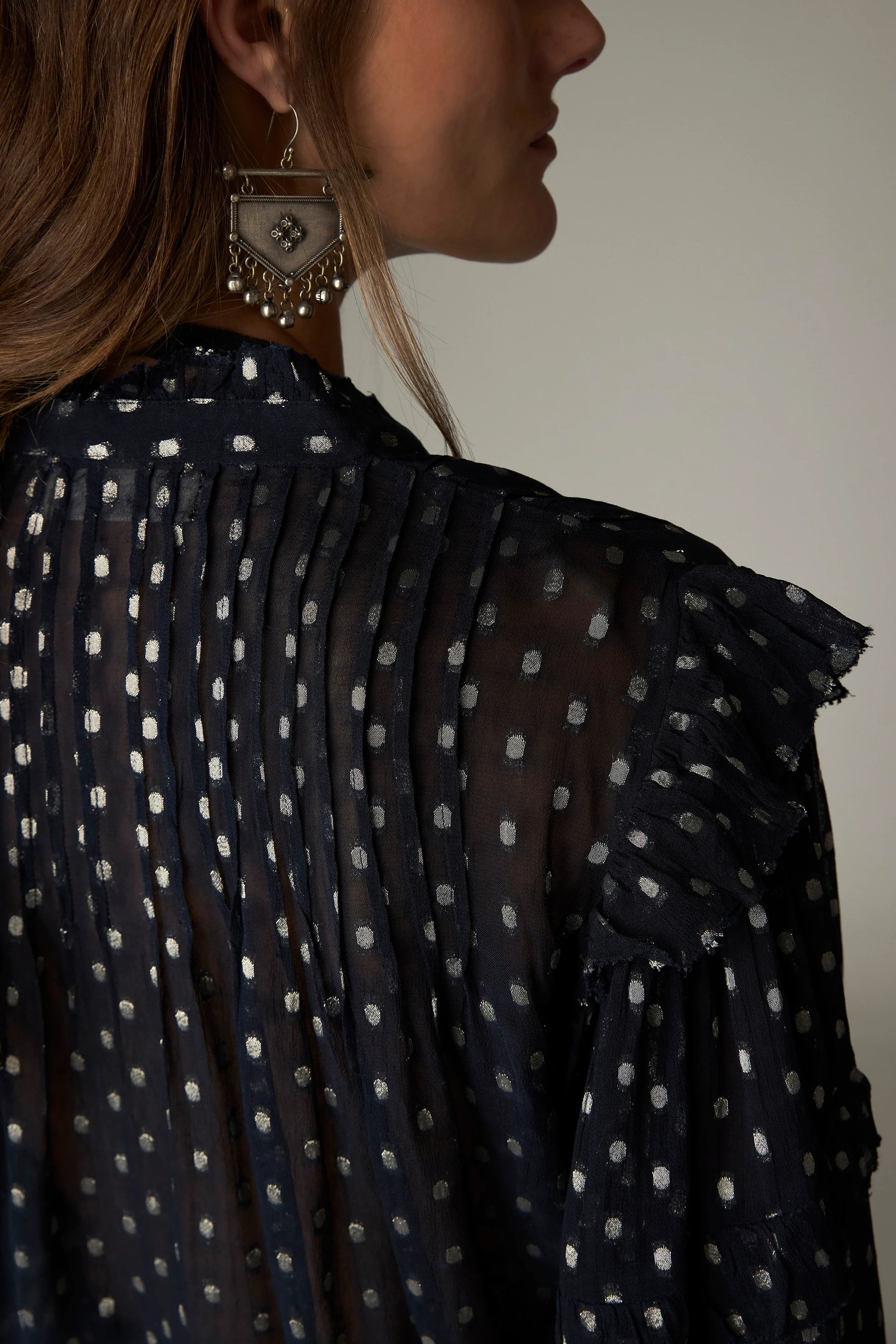 Maison Hotel Simona  Blouse - Navy