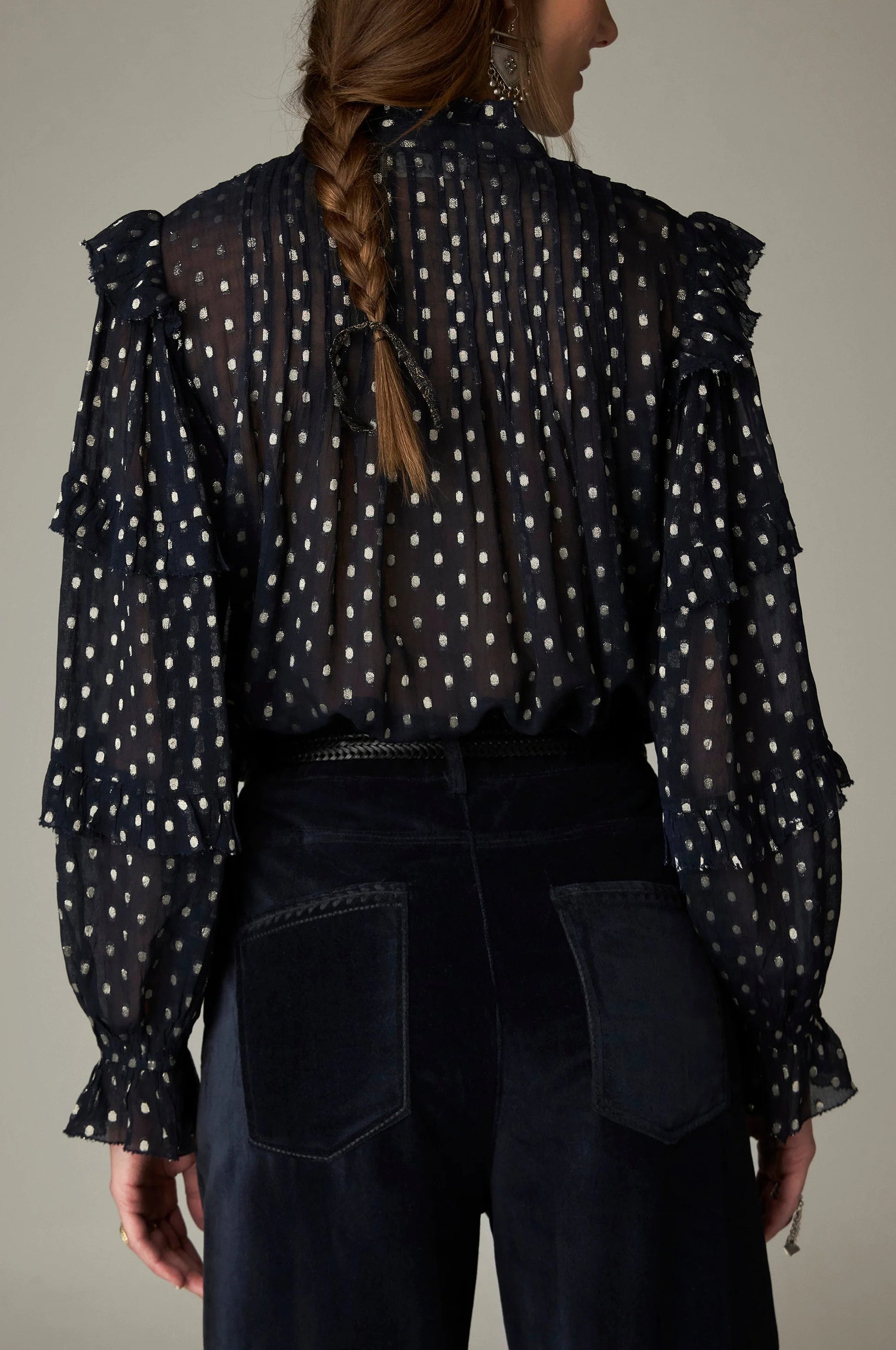 Maison Hotel Simona  Blouse - Navy