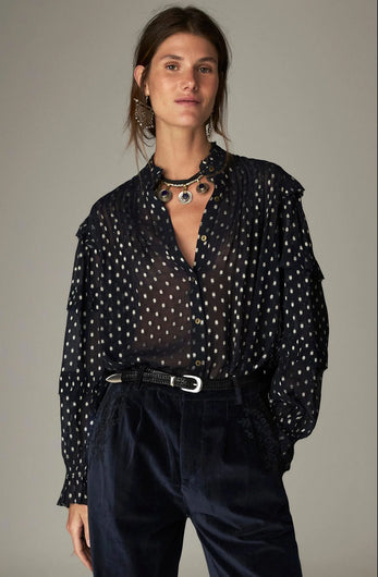 Maison Hotel Simona  Blouse - Navy